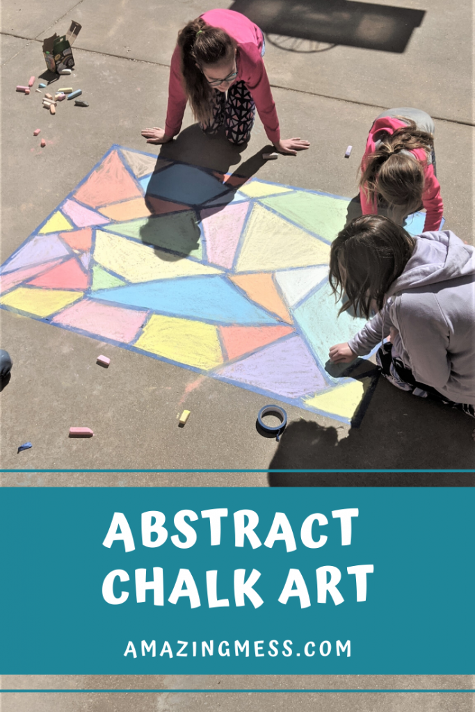 Abstract Sidewalk Chalk Art - Amazing Mess
