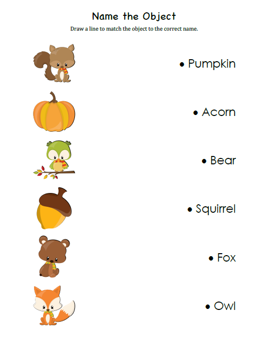 FREE Fall Animals Pre-K & K Printable Activity Pack - Amazing Mess